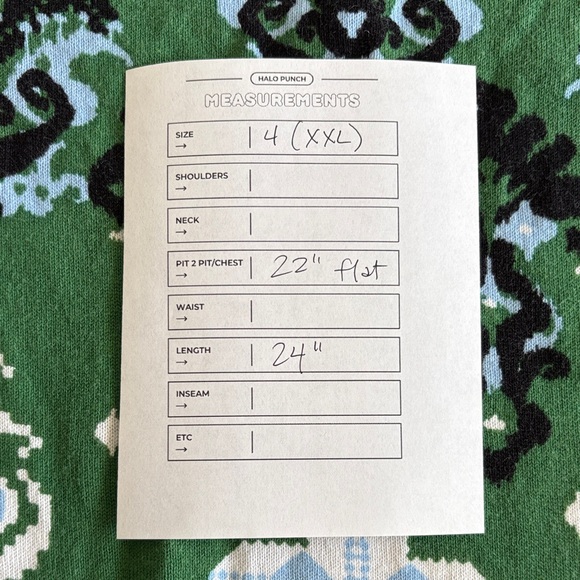 Chico's Linen/Cotton Green Patterned Sleeveless Top Size 4 (XXL) - Picture 8 of 8